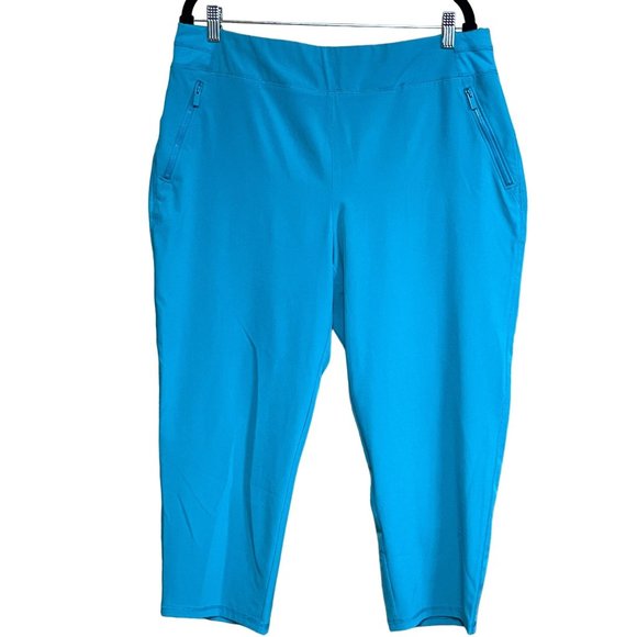 Chico's Pants - Zenergy by Chico's Pull On Capri Pants Women's Size 12 Turquoise